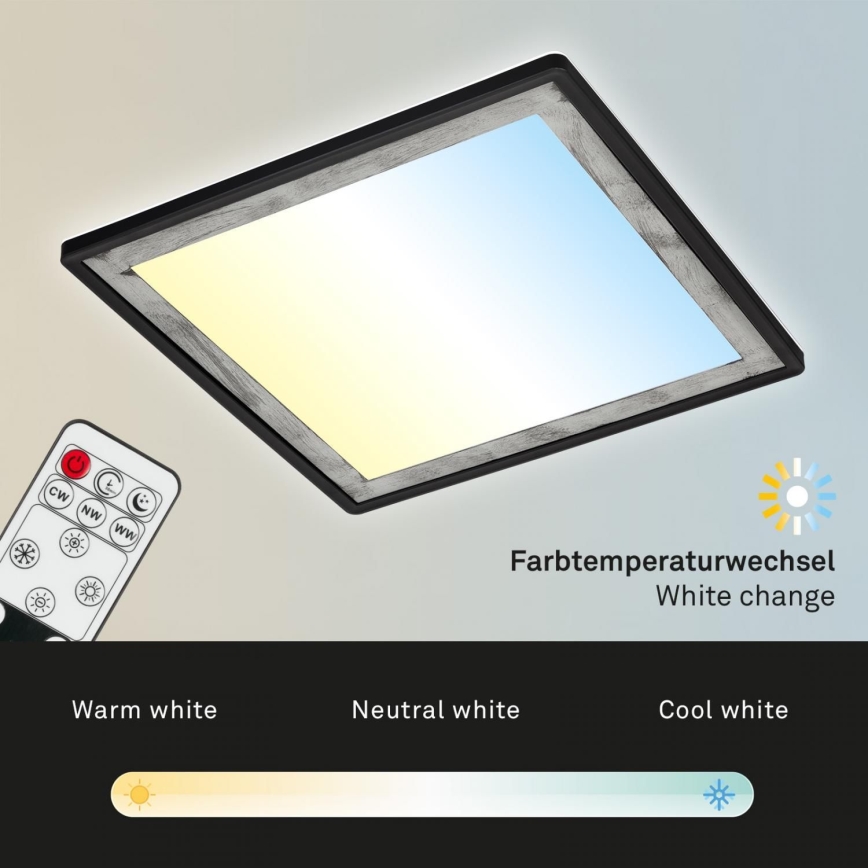 Briloner 7459-414 - LED Zatemnitvena stropna svetilka SLIM LED/22W/230V 2700-6500K + Daljinski upravljalnik