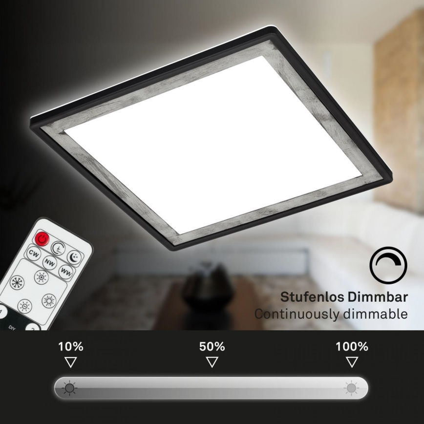 Briloner 7459-414 - LED Zatemnitvena stropna svetilka SLIM LED/22W/230V 2700-6500K + Daljinski upravljalnik
