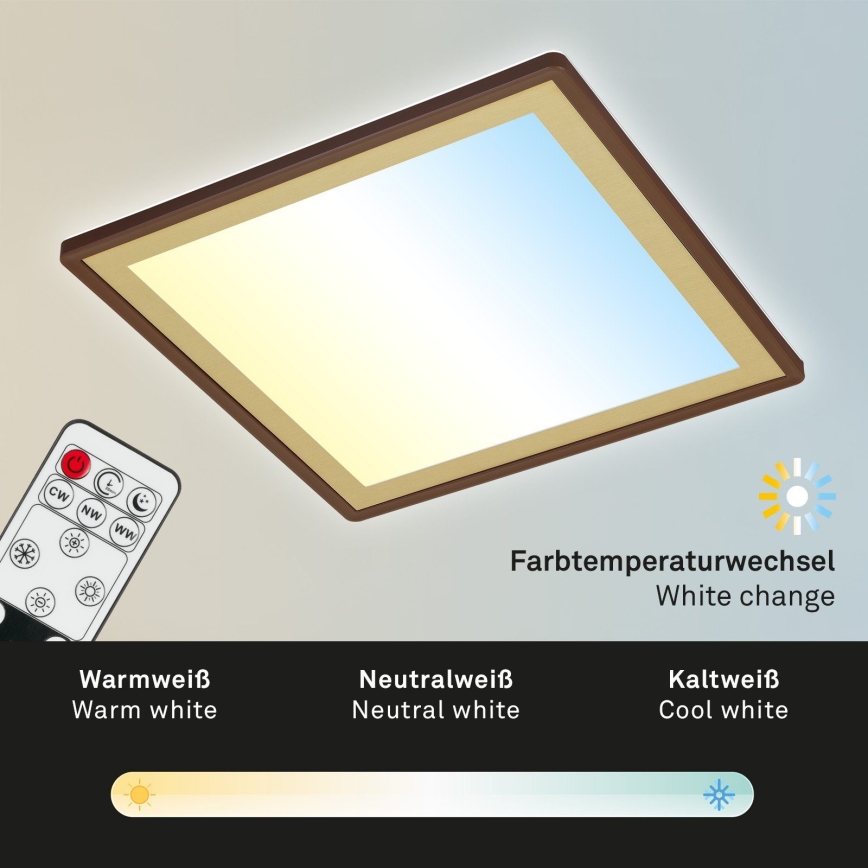 Briloner 7459-417 - LED Zatemnitvena stropna svetilka DECO LED/24W/230V 2700-6500K + Daljinski upravljalnik