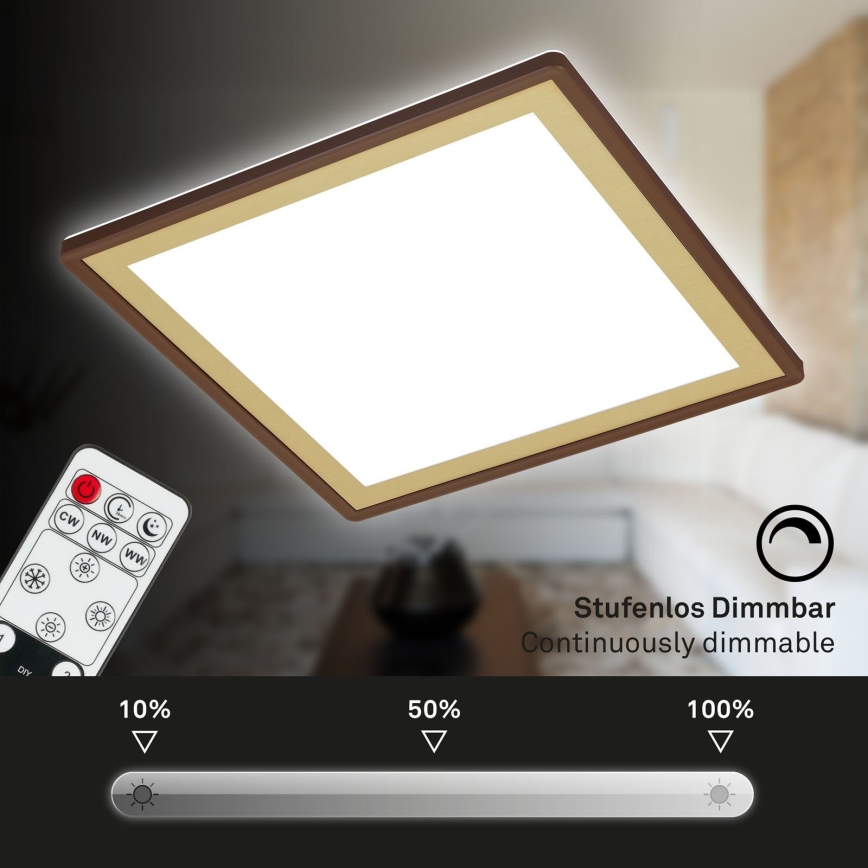Briloner 7459-417 - LED Zatemnitvena stropna svetilka DECO LED/24W/230V 2700-6500K + Daljinski upravljalnik