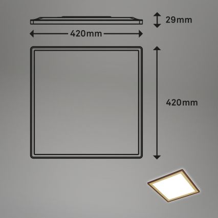 Briloner 7459-417 - LED Zatemnitvena stropna svetilka DECO LED/24W/230V 2700-6500K + Daljinski upravljalnik