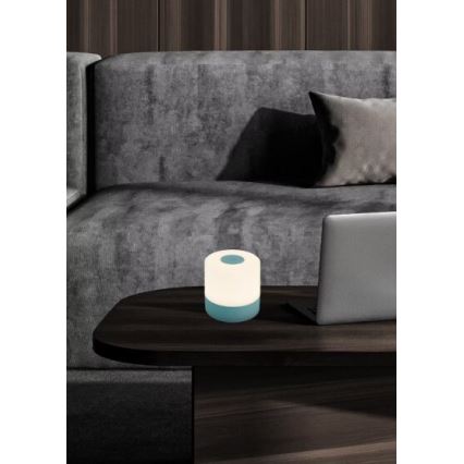 Briloner 7461010 - LED Zatemnitvena polnilna zunanja namizna svetilka LED/2W/5V IP44 1200 mAh modra