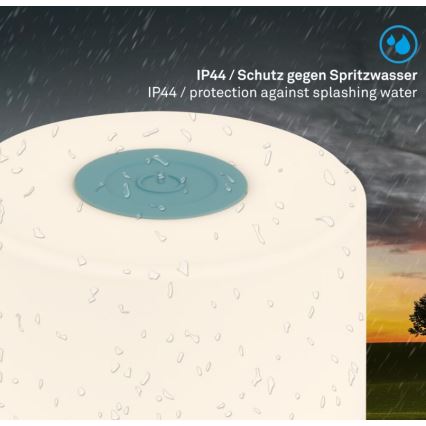 Briloner 7461010 - LED Zatemnitvena polnilna zunanja namizna svetilka LED/2W/5V IP44 1200 mAh modra