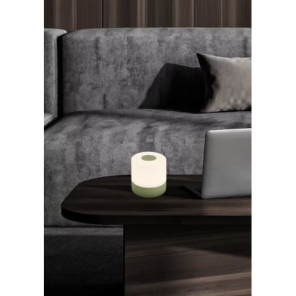 Briloner 7461019 - LED Zatemnitvena polnilna zunanja namizna svetilka LED/2W/5V IP44 1200 mAh zelena