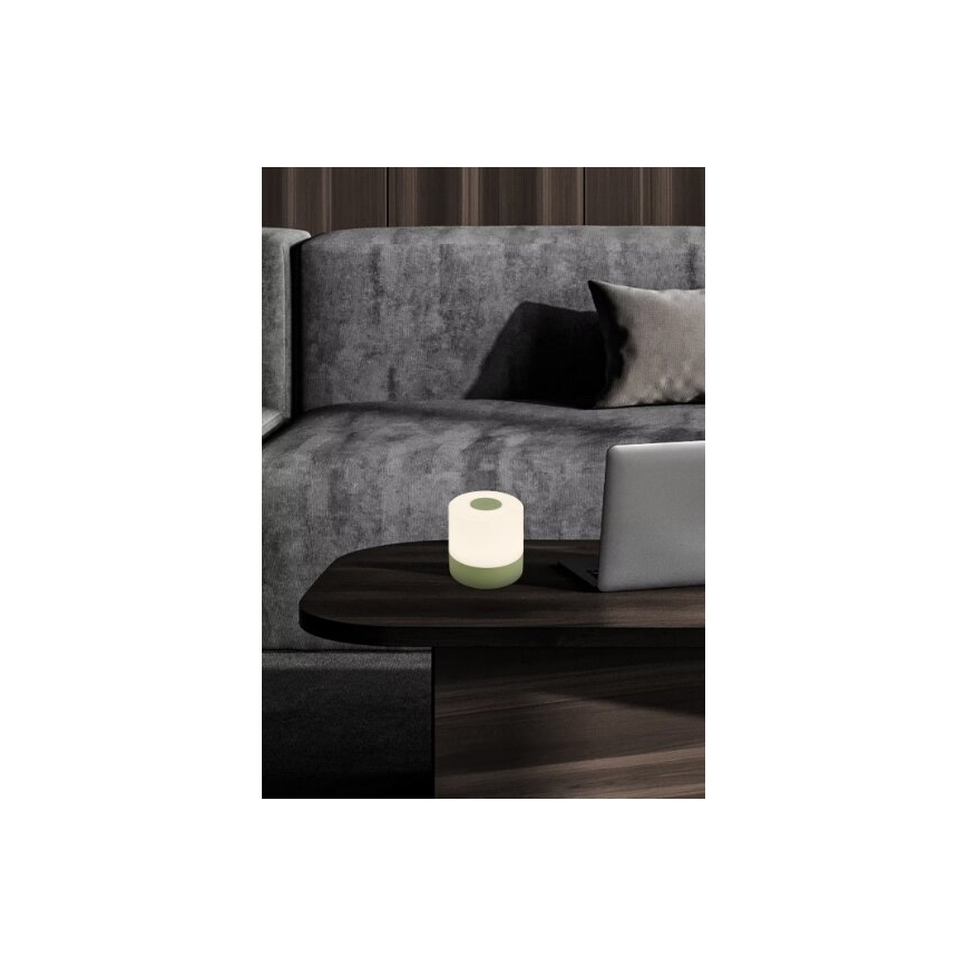 Briloner 7461019 - LED Zatemnitvena polnilna zunanja namizna svetilka LED/2W/5V IP44 1200 mAh zelena