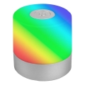 Briloner 7462014 - LED RGB Polnilni zunanja namizna svetilka LED/1,5W/5V IP44 1200 mAh mat krom