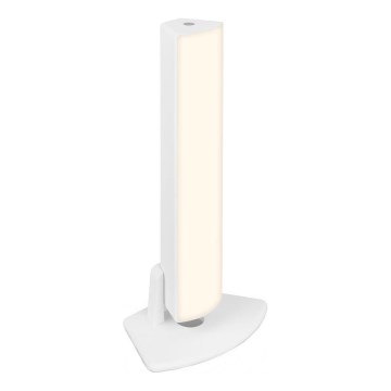 Briloner 7474-016 - LED Zatemnitvena na dotik polnilna zunanja namizna svetilka 2v1 LED/7W/5V 2x2200 mAh USB 3000K IP44 bela