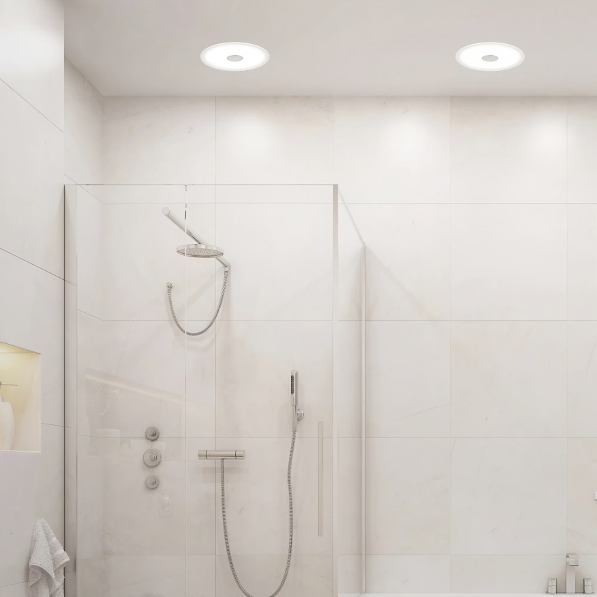 Briloner 7481019 - LED kopalniško vgradno stropno svetilo LED/12W/230V 3000/4000/6500K IP44 belo