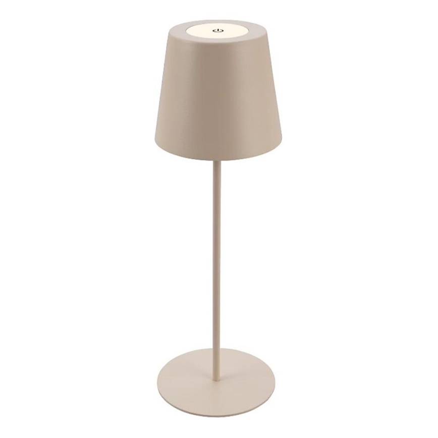 Briloner 7508011 - LED Zatemnitvena zunanja polnilna namizna svetilka 2v1 LED/2,5W/5V IP44 bež