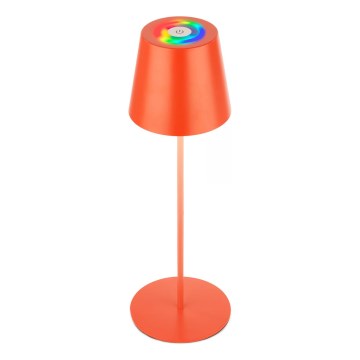 Briloner 7510012 - LED RGBW zatemnjevalna polnilna zunanja namizna svetilka CALIDA LED/2,5W/5V IP44 1200 mAh oranžna