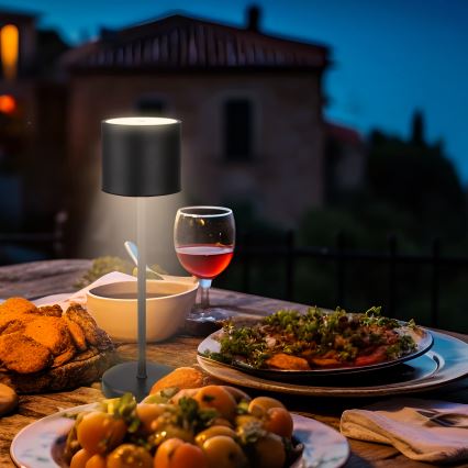 Briloner 7521015 - LED z možnostjo zatemnjevanja zunanja polnilna namizna svetilka SIGO LED/2,5W/5V IP44 2600 mAh črna