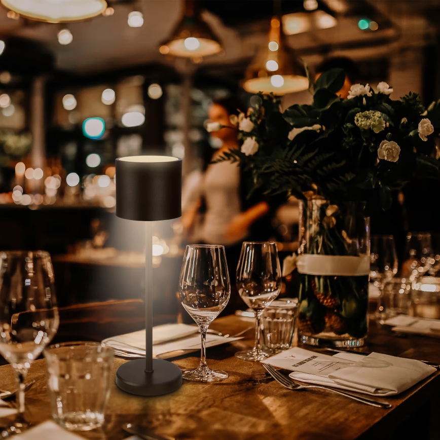 Briloner 7521015 - LED z možnostjo zatemnjevanja zunanja polnilna namizna svetilka SIGO LED/2,5W/5V IP44 2600 mAh črna