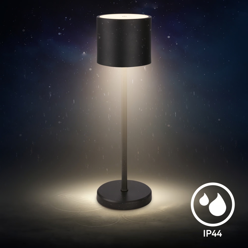 Briloner 7521015 - LED z možnostjo zatemnjevanja zunanja polnilna namizna svetilka SIGO LED/2,5W/5V IP44 2600 mAh črna