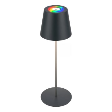 Briloner 7559015 - LED RGB zatemnjevalna polnilna zunanja namizna svetilka COLORIS LED/3,5W/5V IP44 2000 mAh antracit Wi-Fi Tuya