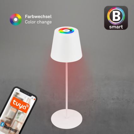 Briloner 7559016 - LED RGB zatemnljiva polnilna zunanja namizna svetilka COLORIS LED/3,5W/5V IP44 2000 mAh Wi-Fi Tuya