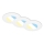 Briloner 7598036 - SET 3x LED Kopalniška vgradna svetilka LED/4,9W/230V IP44 2700/4000/6500K bela
