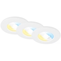Briloner 7605036 - KOMPLET 3xLED vgradnih stropnih svetilk za kopalnico 3xLED/4,9W/230V IP44 bela