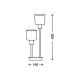 Briloner 7810-022 - Namizna svetilka TAUPE 2xE14/5,5W/230V