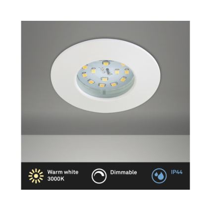 Briloner 8316-016 - LED zatemnljivo kopalniško vgradno stropno svetilo LED/5,5W/230V IP44 bela