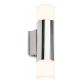 Briloner - LED kopalniška stenska svetilka 2xGU10/4,8W/230V IP44 3000K sijajni krom