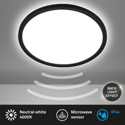 Briloner - LED stropna svetilka za kopalnico s senzorjem MOVE LED/18W/230V IP44 premer 29 cm bela
