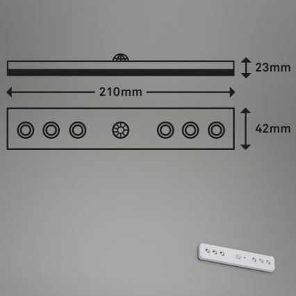 Briloner - LED Orientacijska svetilka s senzor LERO LED/0,48W/6xAAA