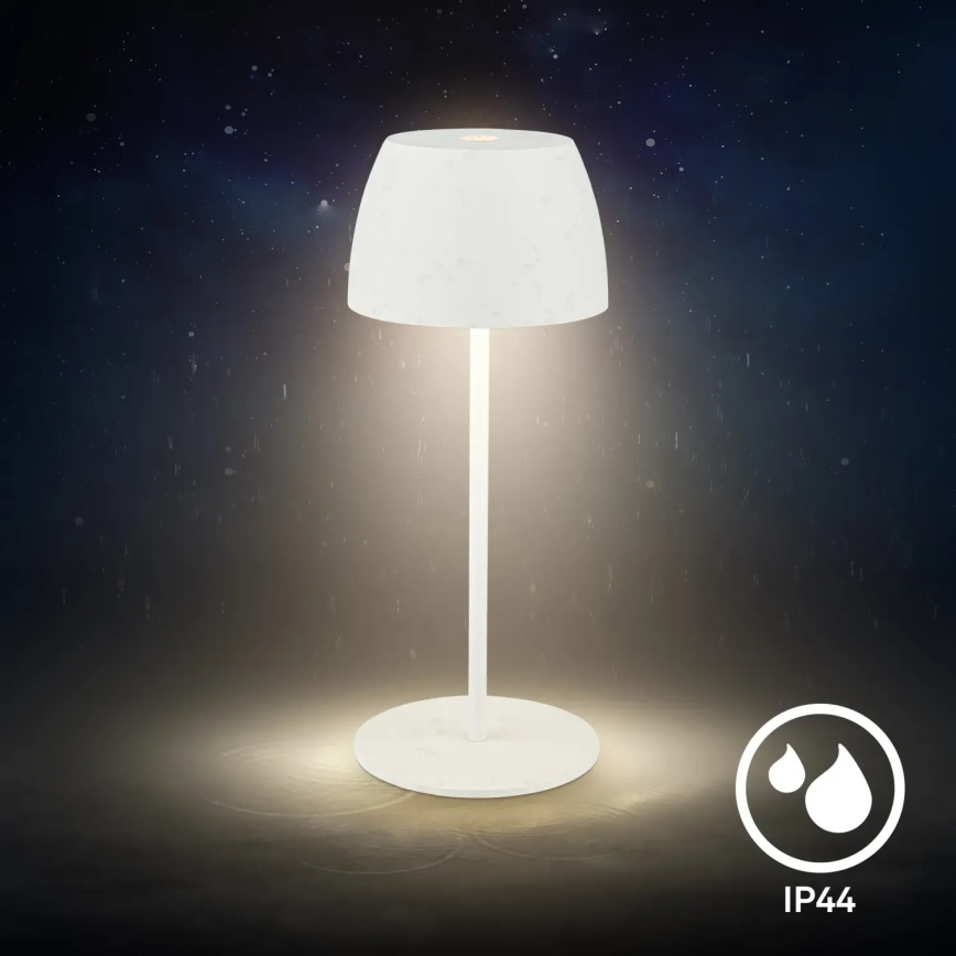 Briloner - LED zunanja namizna svetilka MINI, na dotik, polnilna, s funkcijo zatemnitve LED/2,5W/5V IP44 1800 mAh bela
