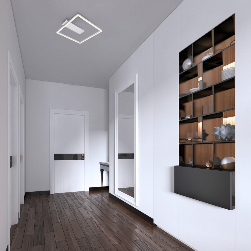 Briloner - LED stropna svetilka FRAME LED/14W/230V 3000K 30x32 cm mat krom