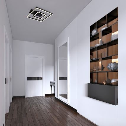 Briloner - LED stropna svetilka FRAME LED/22W/230V 3000K 30x32 cm črna