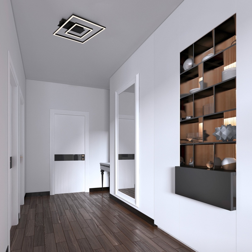 Briloner - LED stropna svetilka FRAME LED/22W/230V 3000K 30x32 cm črna