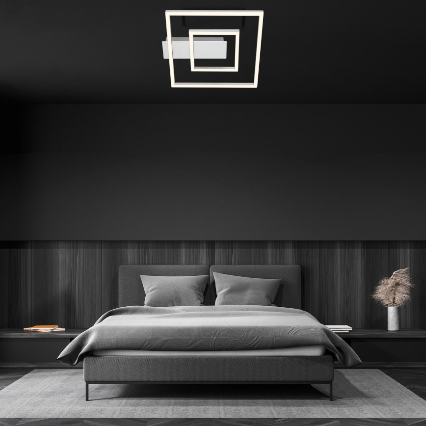 Briloner - LED stropna svetilka FRAME LED/22W/230V 3000K 30x32 cm matiran krom