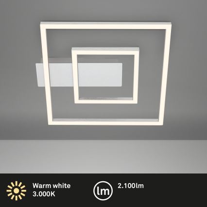 Briloner - LED stropna svetilka FRAME LED/22W/230V 3000K 30x32 cm matiran krom
