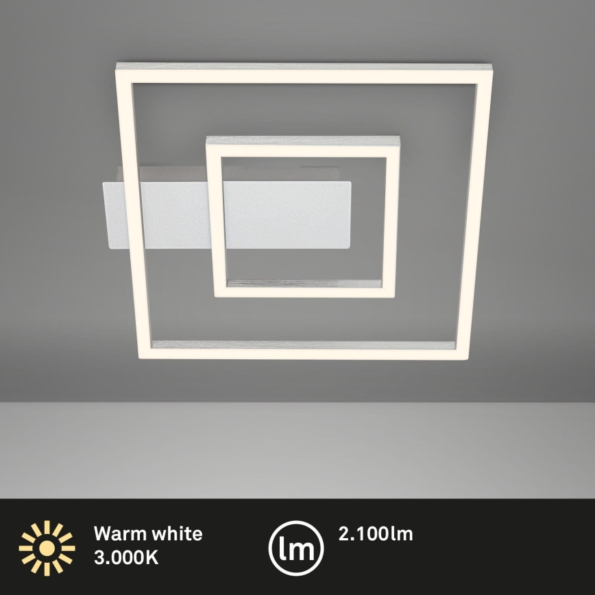 Briloner - LED stropna svetilka FRAME LED/22W/230V 3000K 30x32 cm matiran krom