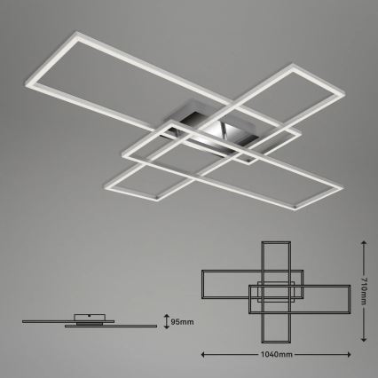 Briloner - LED Zatemnitveni nadgradni lestenec FRAME LED/50W/230V