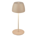 Briloner - LED zatemnjevalna polnilna zunanja namizna svetilka MINI na dotik LED/2,5W/5V IP44 1800 mAh bež