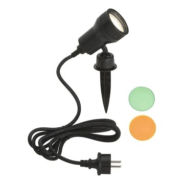 Briloner - LED zunanja svetilka TERRA 1xGU10/3W/230V IP44 črna