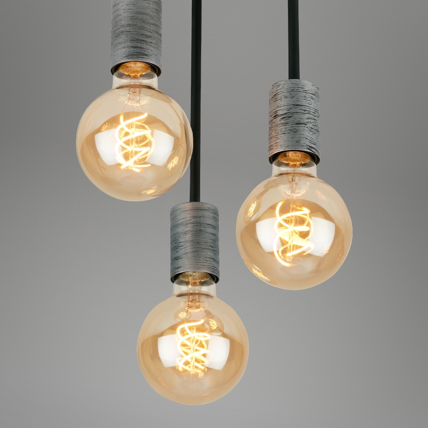 Briloner - Lestenec na vrvici HENGA 3xE27/60W/230V