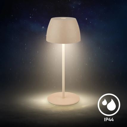 Briloner - LED zatemnjevalna polnilna zunanja namizna svetilka MINI na dotik LED/2,5W/5V IP44 1800 mAh bež