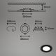Briloner - SET 3x LED Kopalniška vgradna svetilka LED/3W/230V IP23