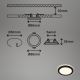 Briloner - SET 3x LED Kopalniška vgradna svetilka LED/3W/230V IP44