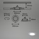 Briloner - SET 3x LED Zatemnitvena kopalniška vgradna svetilka LED/4,8W/230V 3000-6500K IP44 + Daljinski upravljalnik