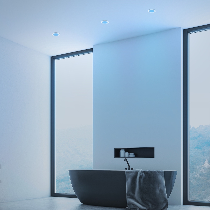 Briloner - SET 3x RGBW LED Zatemnitvena kopalniška vgradna svetilka LED/4,8W/230V 3000-6500K IP65 + Daljinski upravljalnik