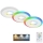 Briloner - SET 3x LED RGBW Zatemnitvena kopalniška vgradna svetilka LED/5W/230V 3000-6500K IP44 + Daljinski upravljalnik