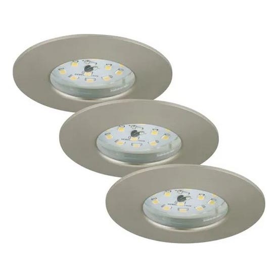 Briloner - SET 3x LED Zatemnitvena kopalniška vgradna svetilka LED/5,5W/230V IP44