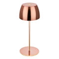 Briloner - zatemnljiva polnilna mini LED zunanja namizna svetilka, na dotik, 2,5 W/5 V, IP44, 1800 mAh, medena