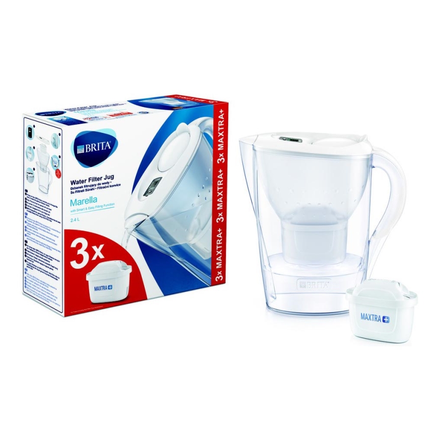 Brita - Filtrirni kotliček Marella 2,4 l + 3 filtri