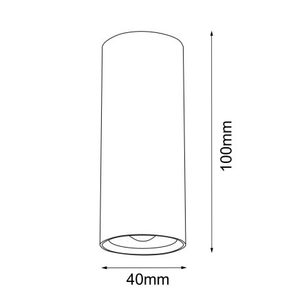Brosline - Točkovna svetilka 1xGU10/4W/230V bela