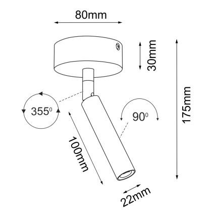 Brosline - Smerna svetilka 1xG9/2,5W/230V bela