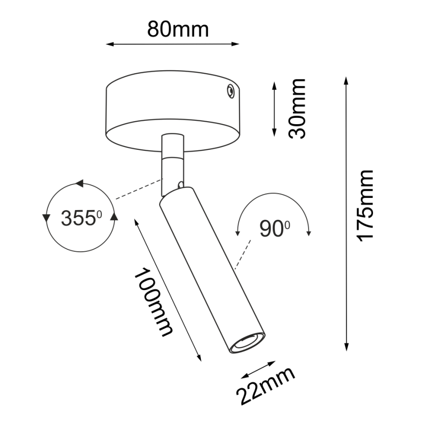 Brosline - Smerna svetilka 1xG9/2,5W/230V bela