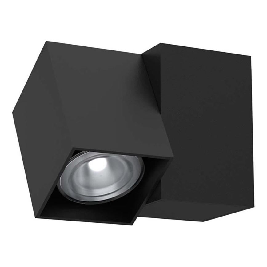 Brosline - Stensko točkovno svetilo 1xGU10/10W/230V črne barve